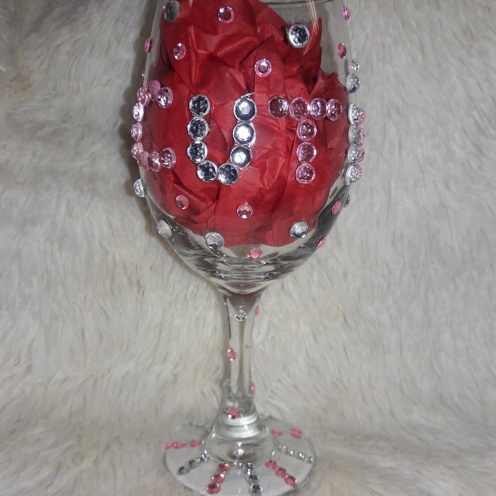 BLING BLING Wine glass